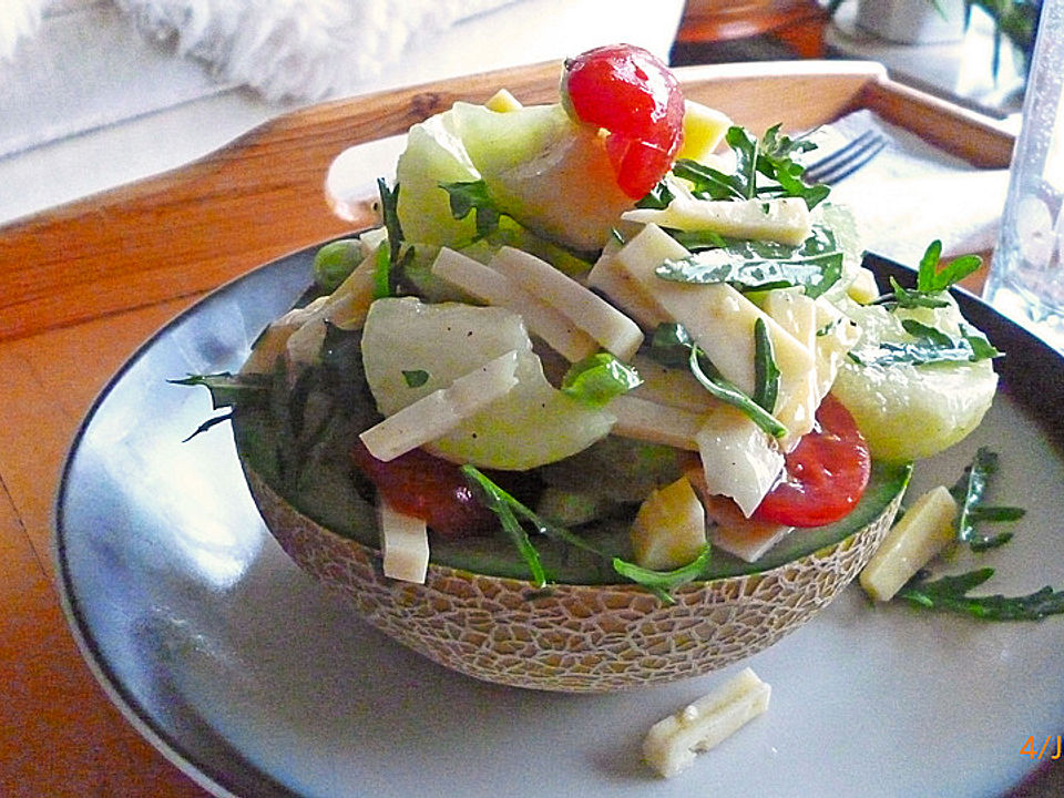 Melonensalat mit Käse von heimwerkerkönig| Chefkoch