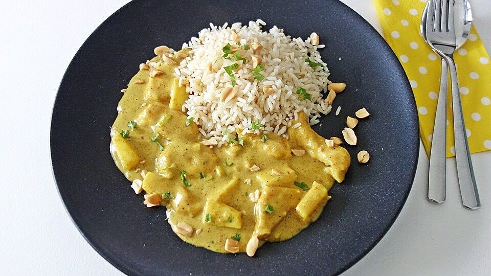 Hähnchen - Ananas - Curry mit Reis von baka4ever| Chefkoch