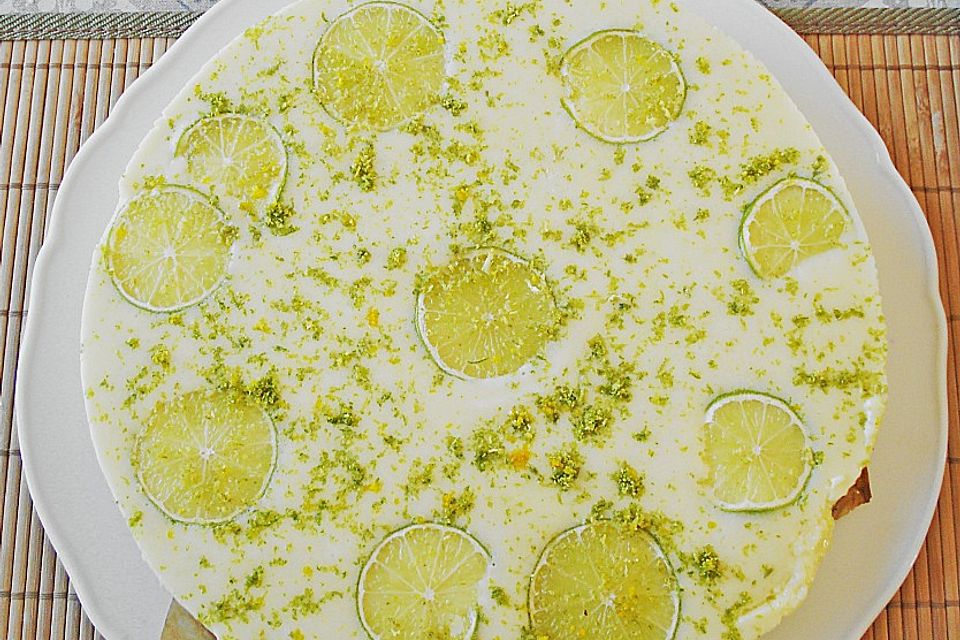 Zitronen - Limetten - Creme - Tarte