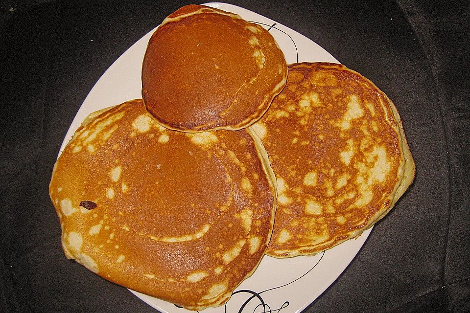 American Pancakes mit Ahornsirup