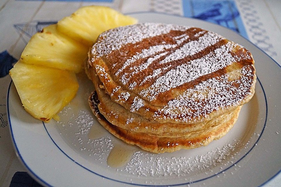 American Pancakes mit Ahornsirup