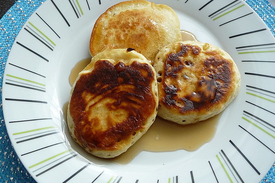 American Pancakes mit Ahornsirup