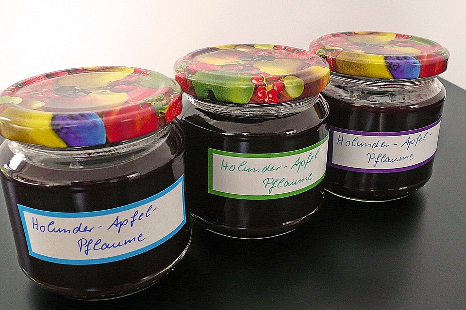 Apfel - Holunder - Zwetschgen - Marmelade