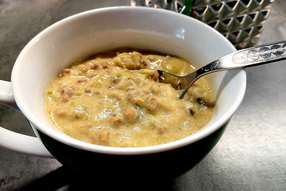 Käse - Gemüsesuppe