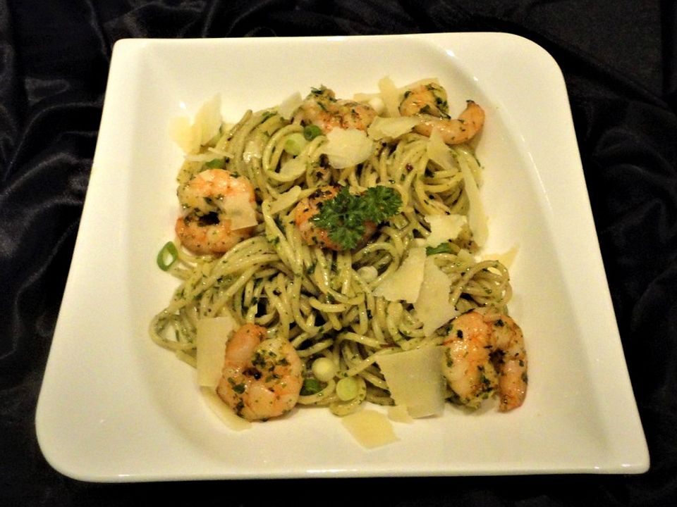 Spaghetti mit Schrimps in Chili - Knoblauchöl von CY83| Chefkoch
