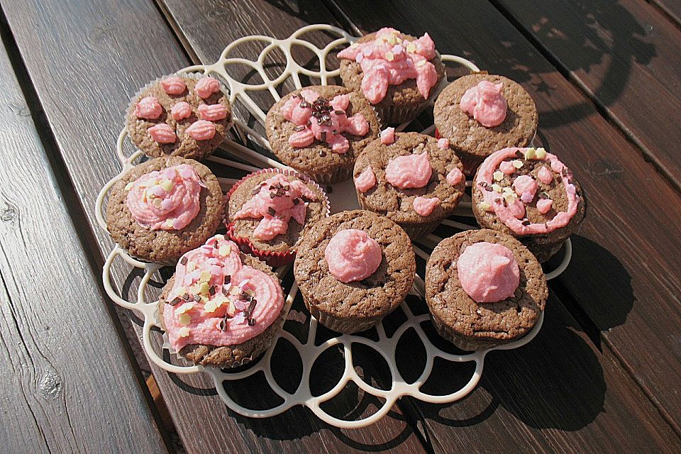 Chocolate Cupcake with maple cream cheese frosting