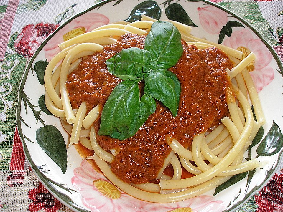 Spaghetti Mit Tomaten - Thunfisch Sauce Von Mriesner| Chefkoch