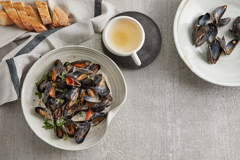 Moules à la malouine - Muscheln wie in Saint-Malo