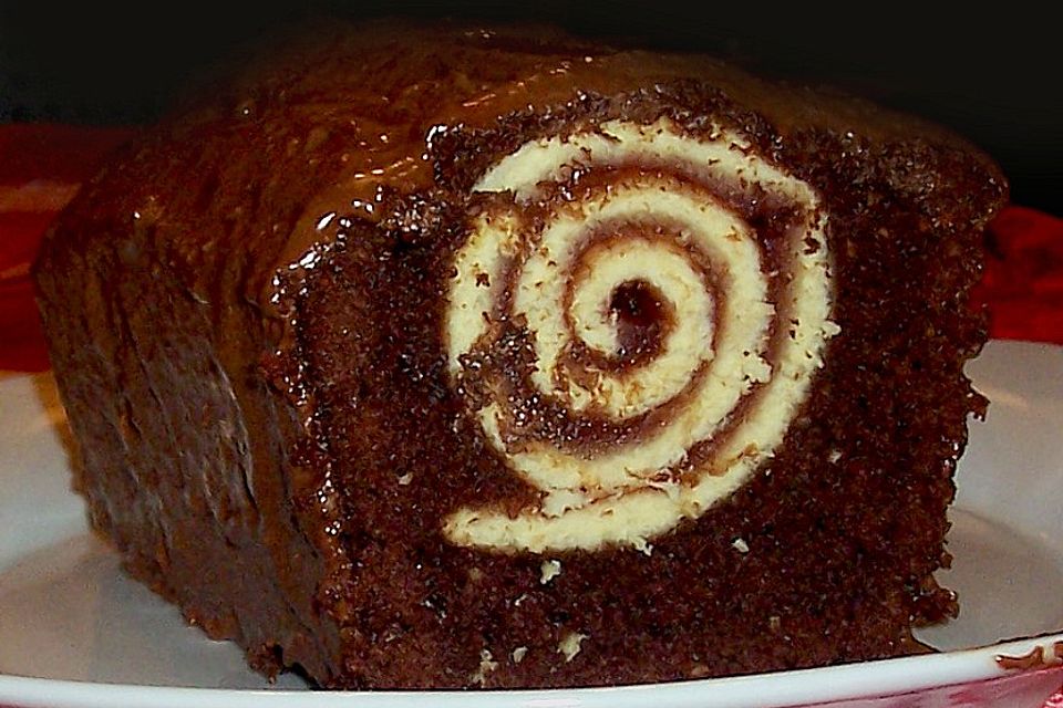 Rouladen - Schoko - Nusskuchen