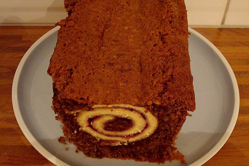 Rouladen - Schoko - Nusskuchen