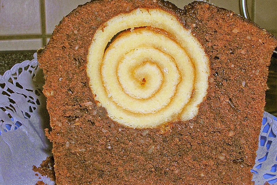 Rouladen - Schoko - Nusskuchen