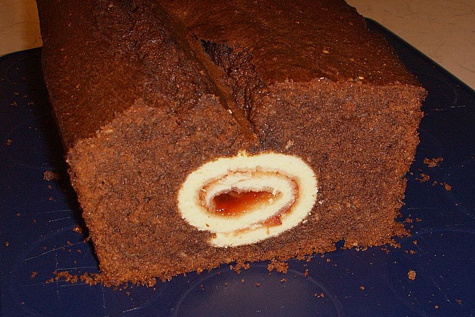 Rouladen - Schoko - Nusskuchen