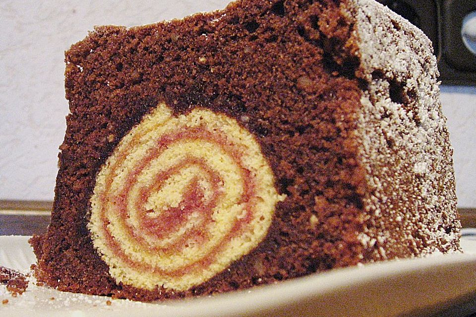 Rouladen - Schoko - Nusskuchen