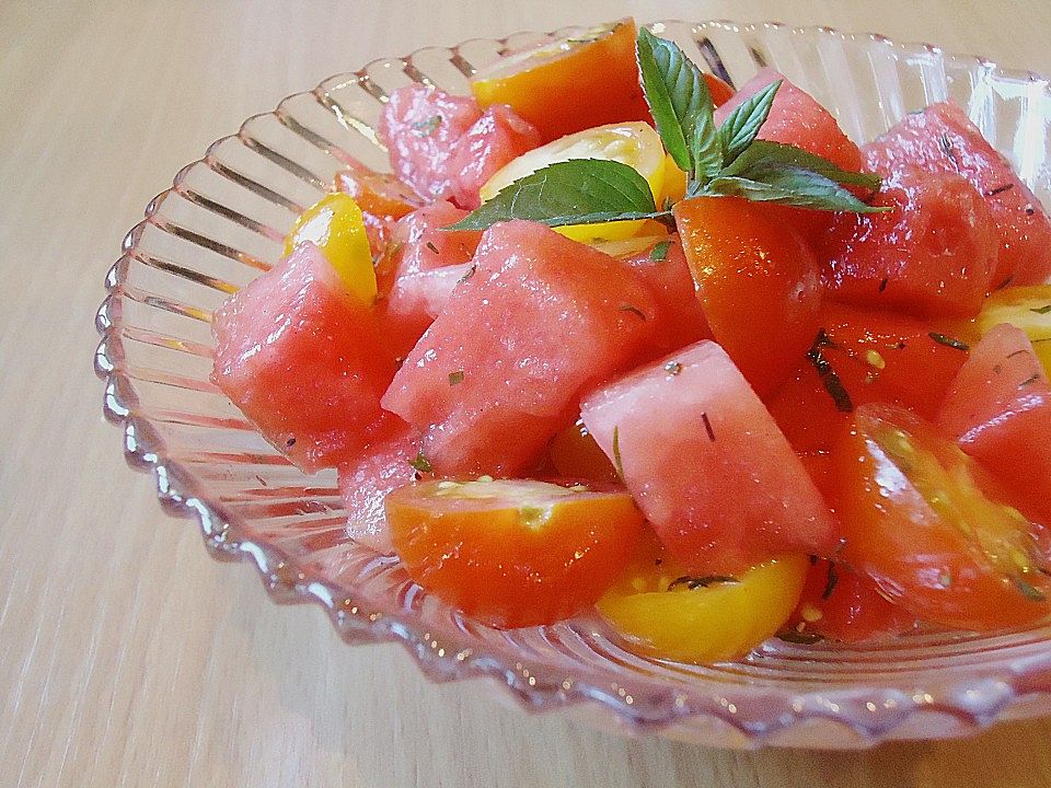 Tomaten-Wassermelonen-Salat| Chefkoch