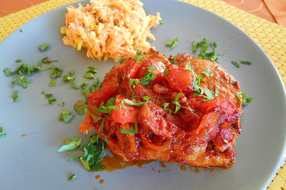 Tomaten - Paprika - Sugo mit Feuer