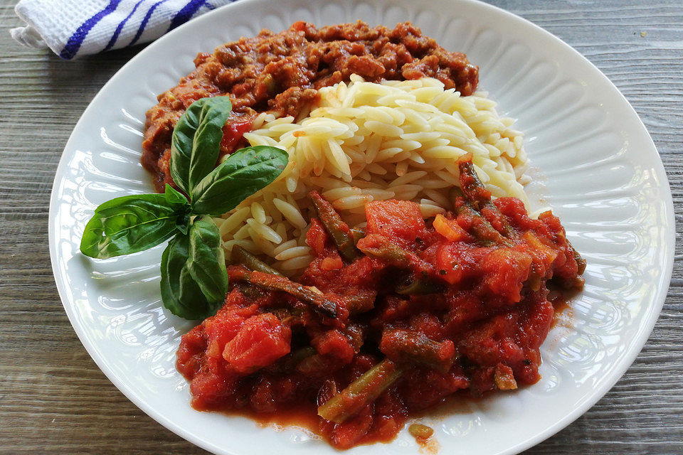 Grüne Bohnen griechisch