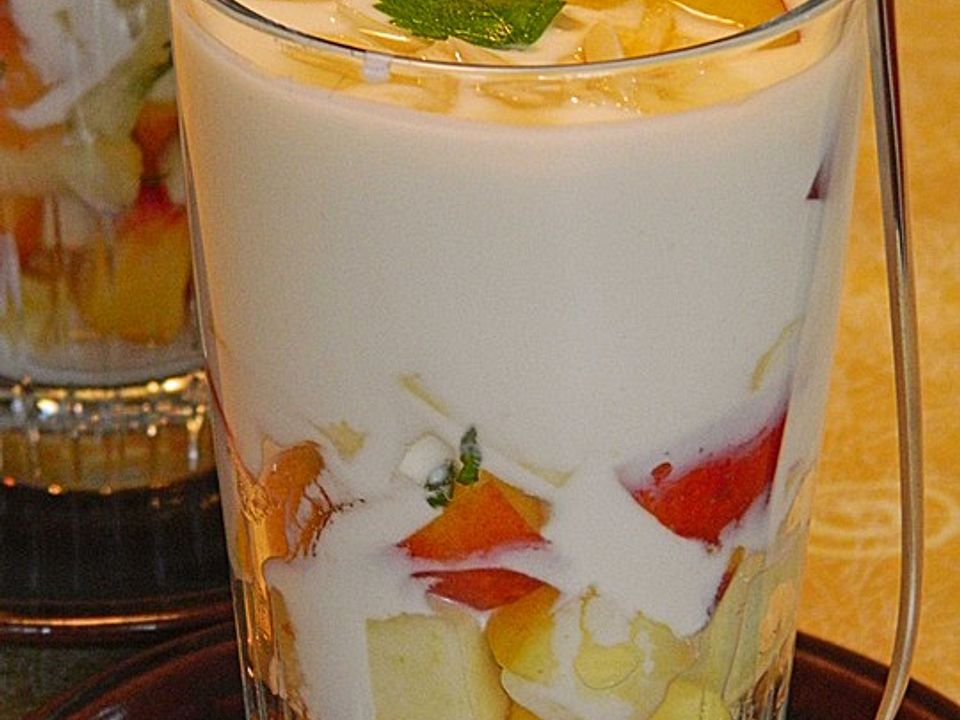 Obst mit Honig-Joghurt von *hannnes* | Chefkoch