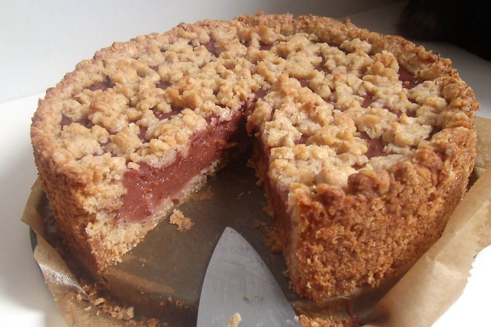 Veganer Apfel - Krümelkuchen