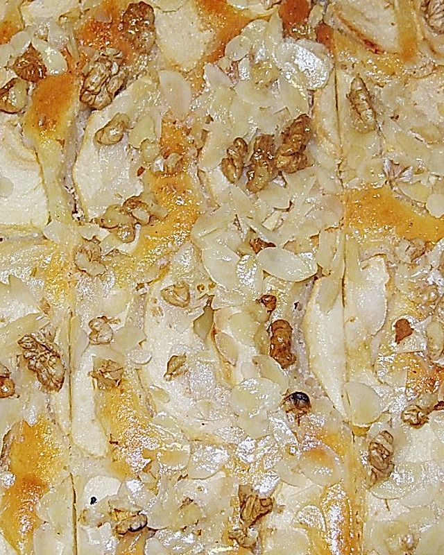 Mandel - Apfelkuchen vom Blech