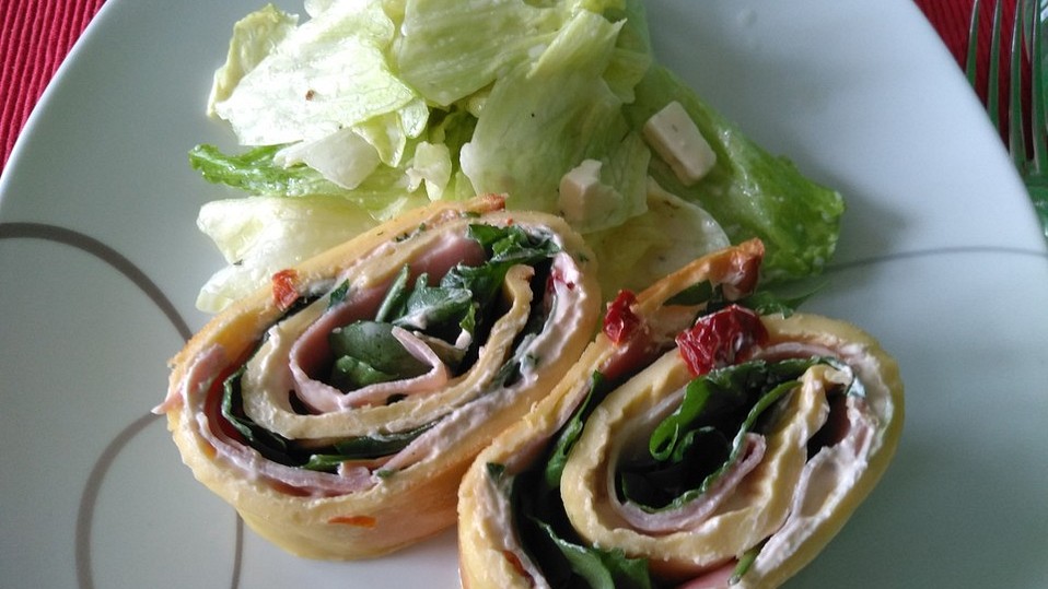 Pfannkuchenrolle vom Blech