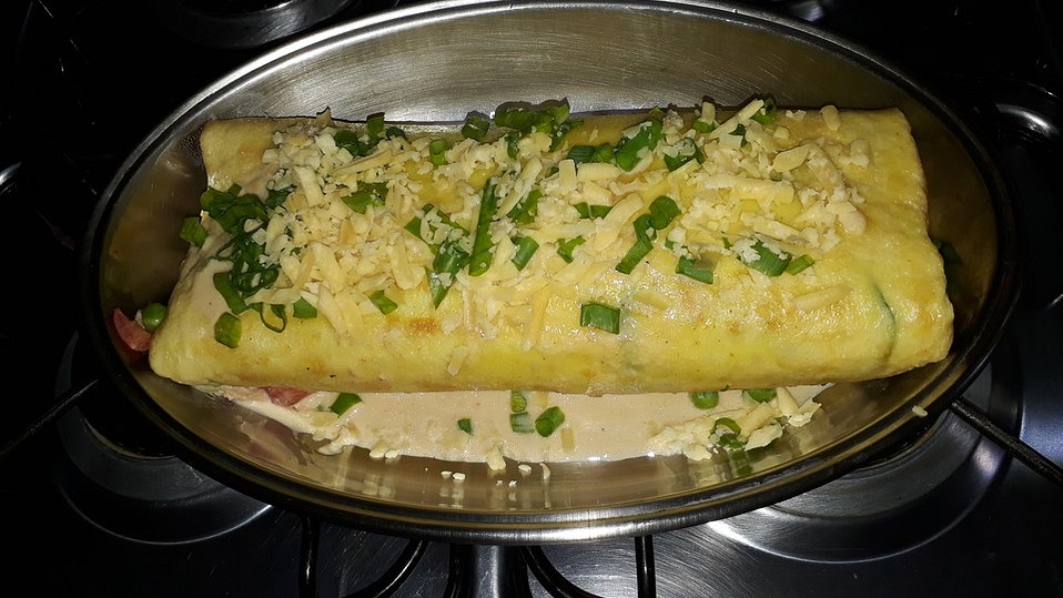 Pfannkuchenrolle vom Blech