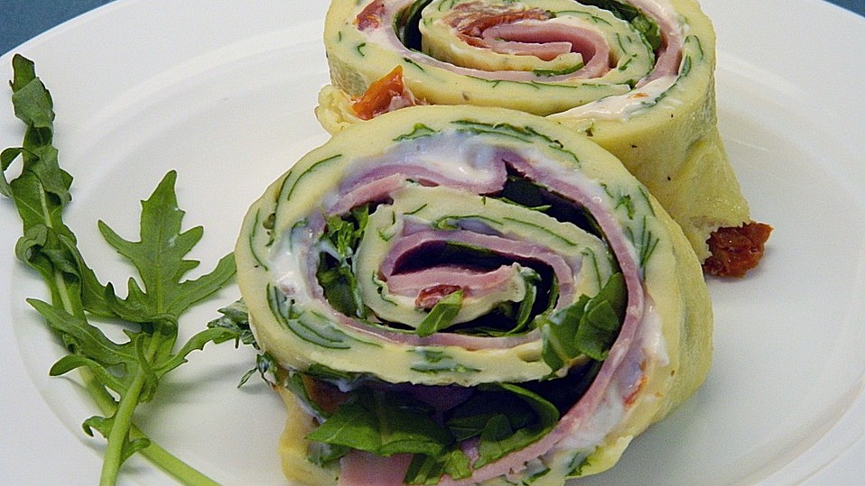 Pfannkuchenrolle vom Blech