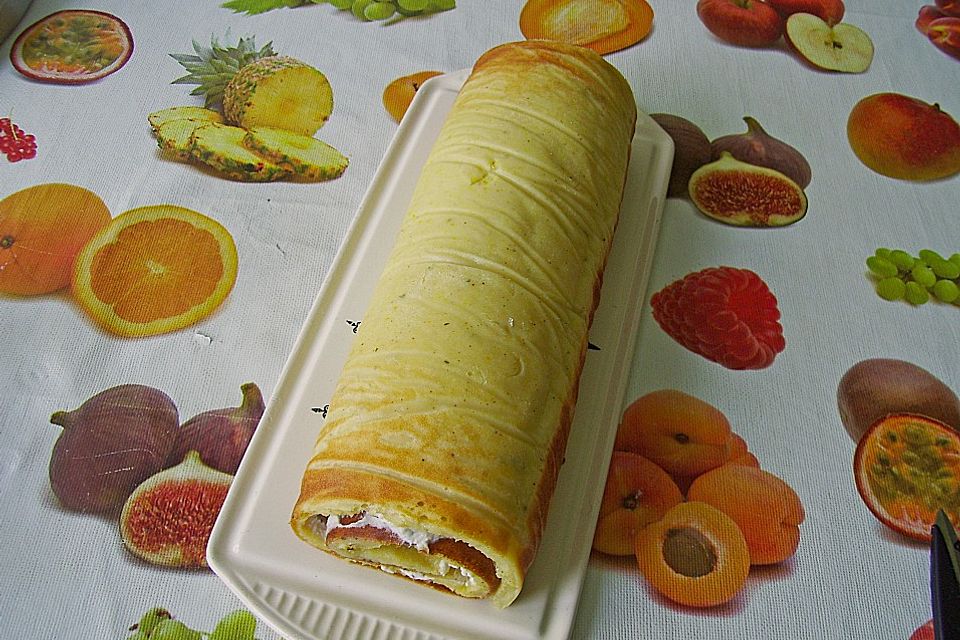 Pfannkuchenrolle vom Blech