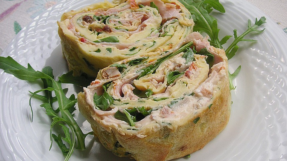 Pfannkuchenrolle vom Blech