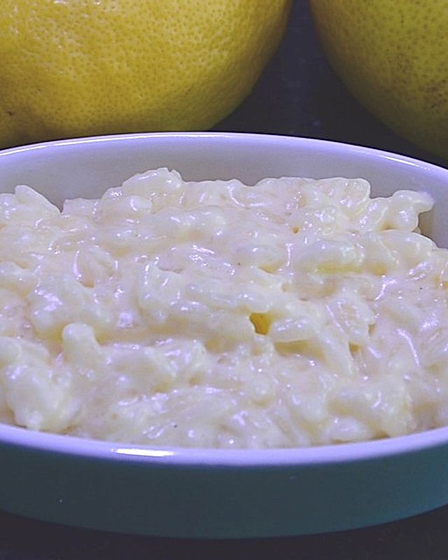 Zitrone - Vanille - Milchreis aus der Mikrowelle