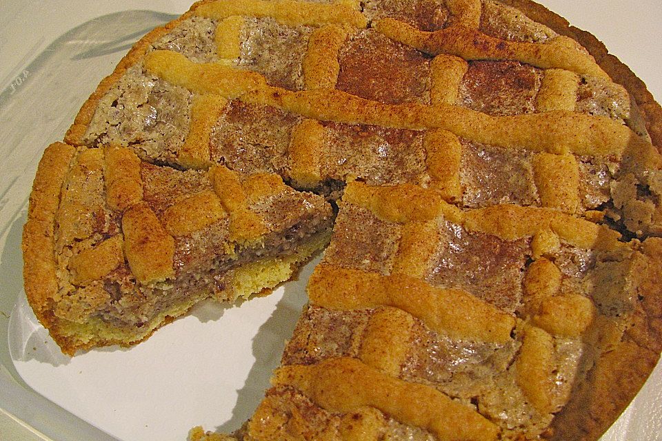 Apfelkuchen mit Walnusscreme