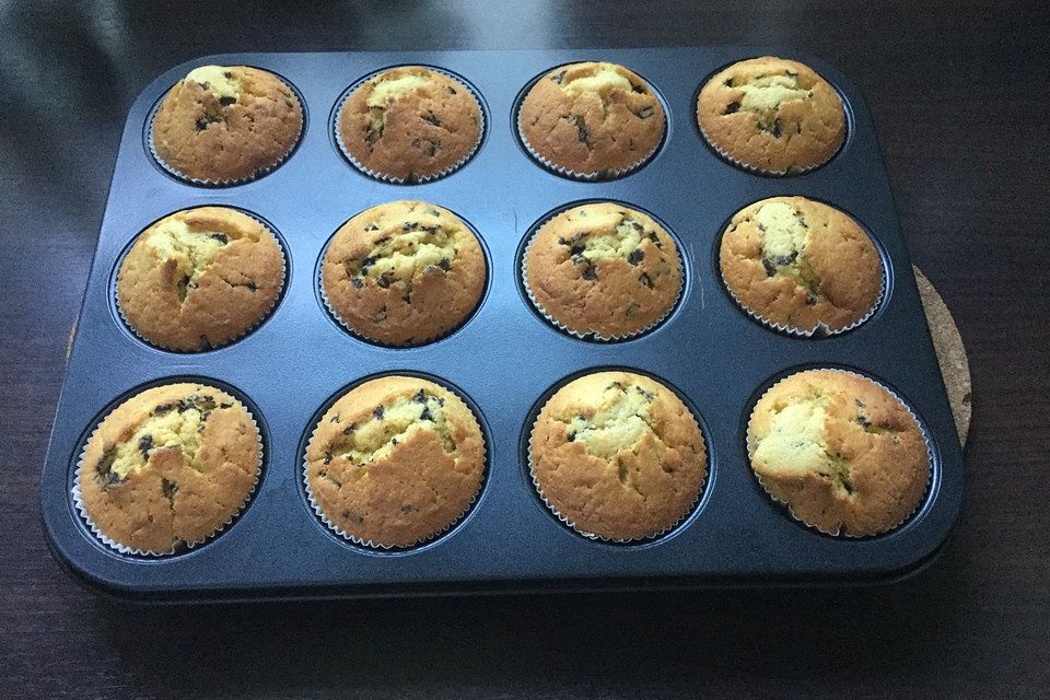 Muffins mit Schokosplittern