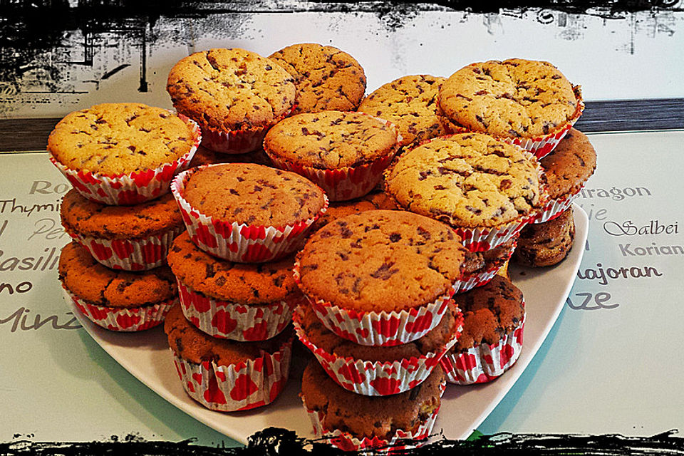 Muffins mit Schokosplittern