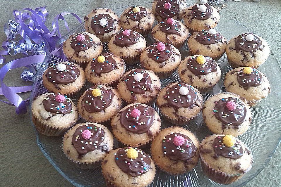 Muffins mit Schokosplittern