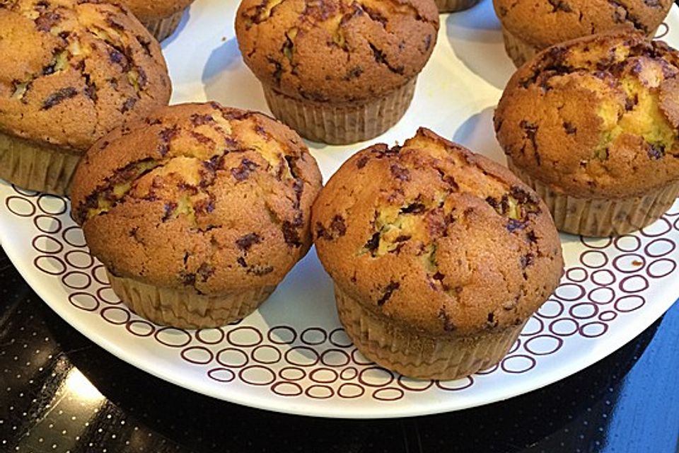 Muffins mit Schokosplittern