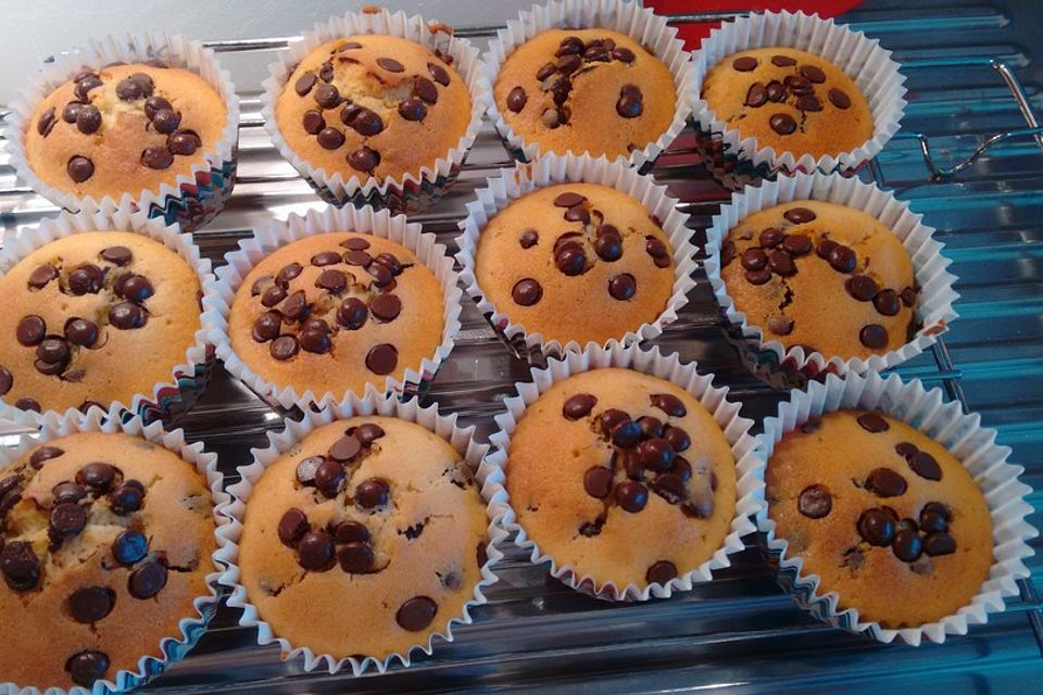 Muffins mit Schokosplittern