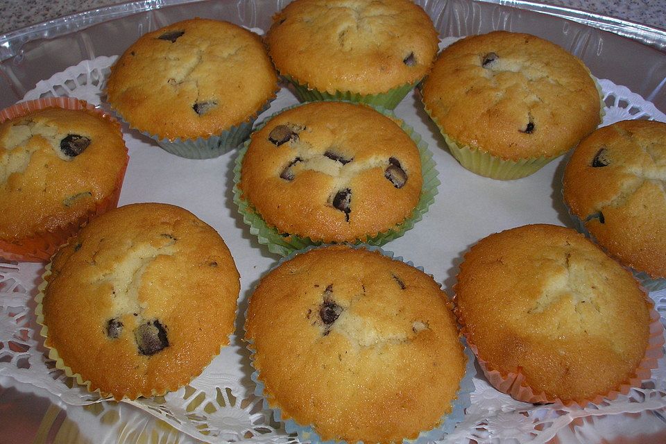 Muffins mit Schokosplittern