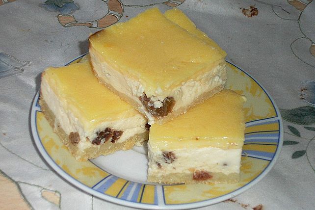 Quarkschnitten mit Vanilleguss von Seelenschein| Chefkoch