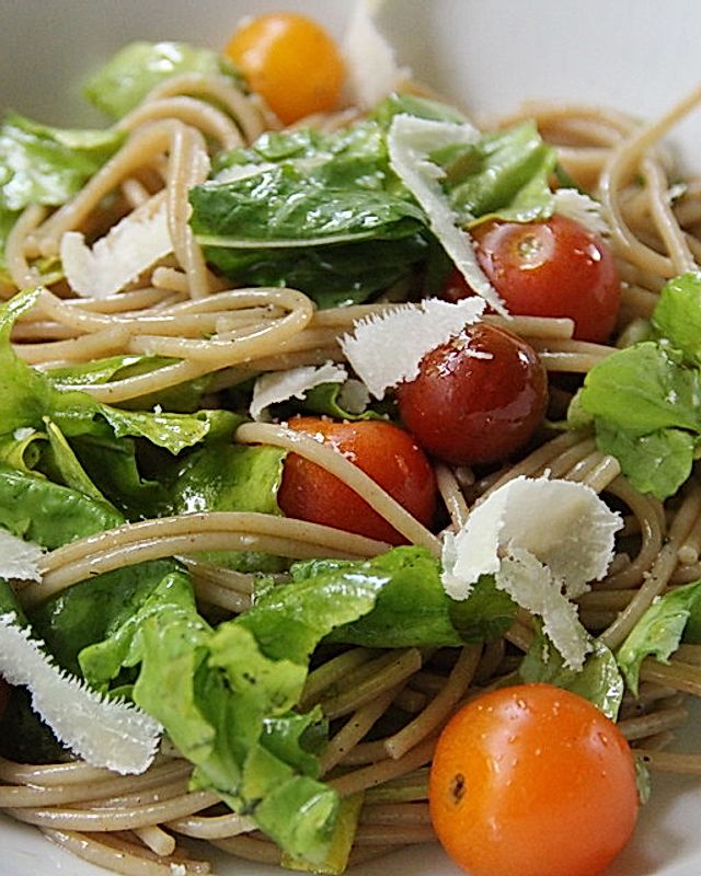 Spaghetti - Rucola - Salat