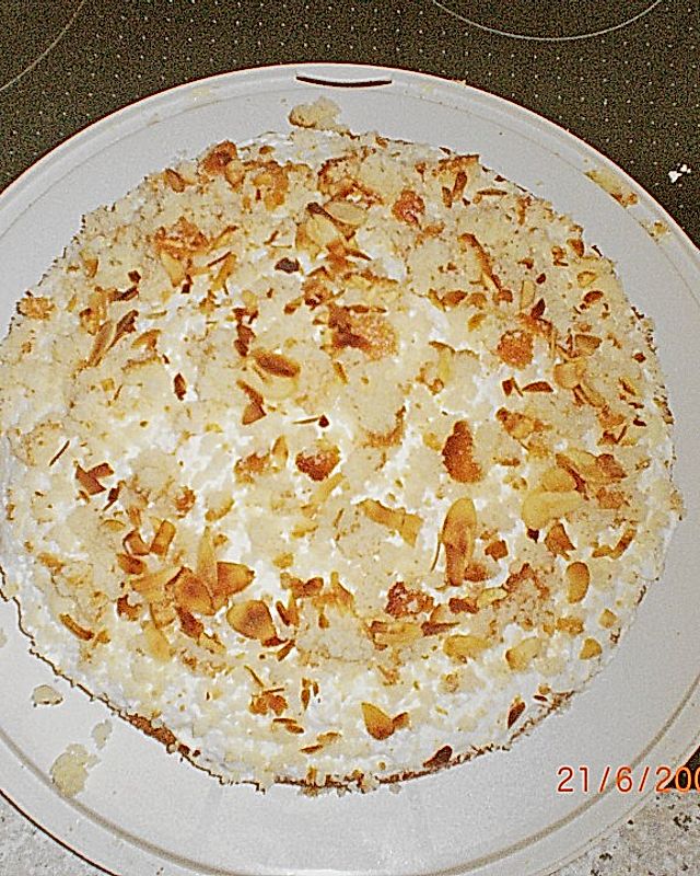 Pfirsich - Flocken - Torte