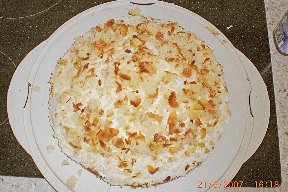 Pfirsich - Flocken - Torte