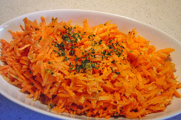 Karottensalat mit Ingwer - Vinaigrette