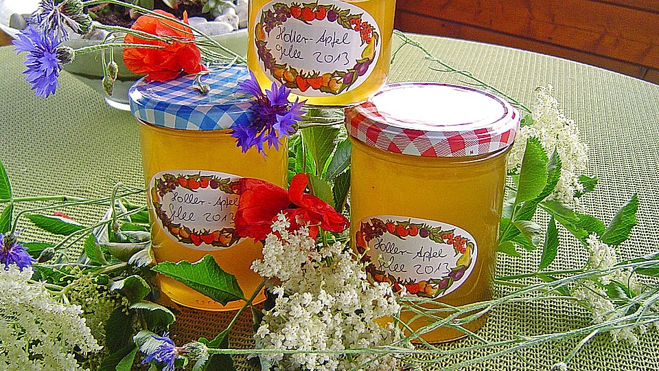 Holunderblüten - Apfel Gelee von elschen