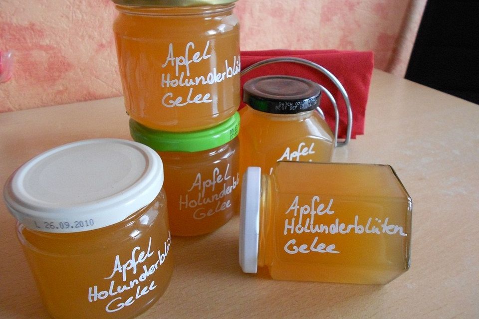 Holunderblüten - Apfel Gelee