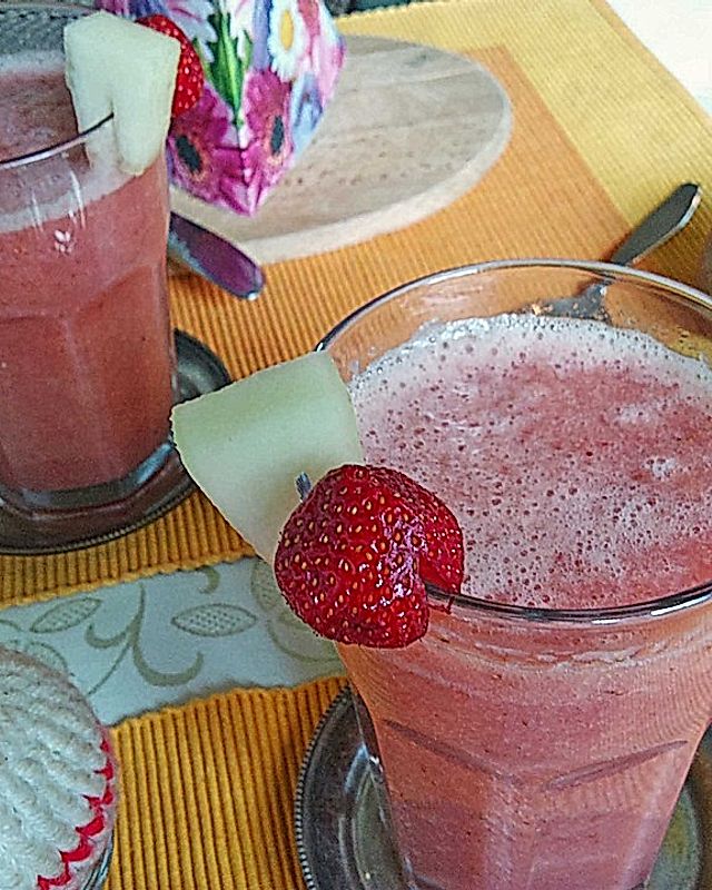 Melonen - Erdbeer - Drink