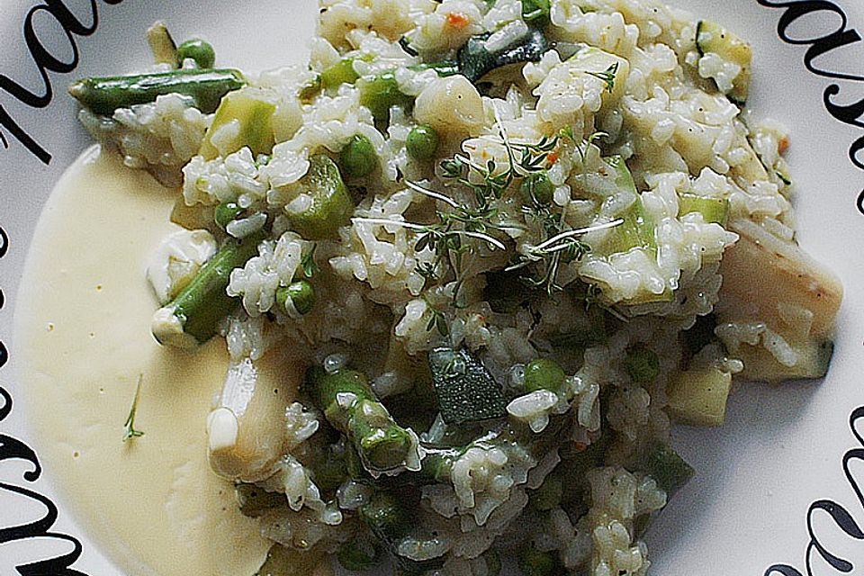 Grünes Risotto