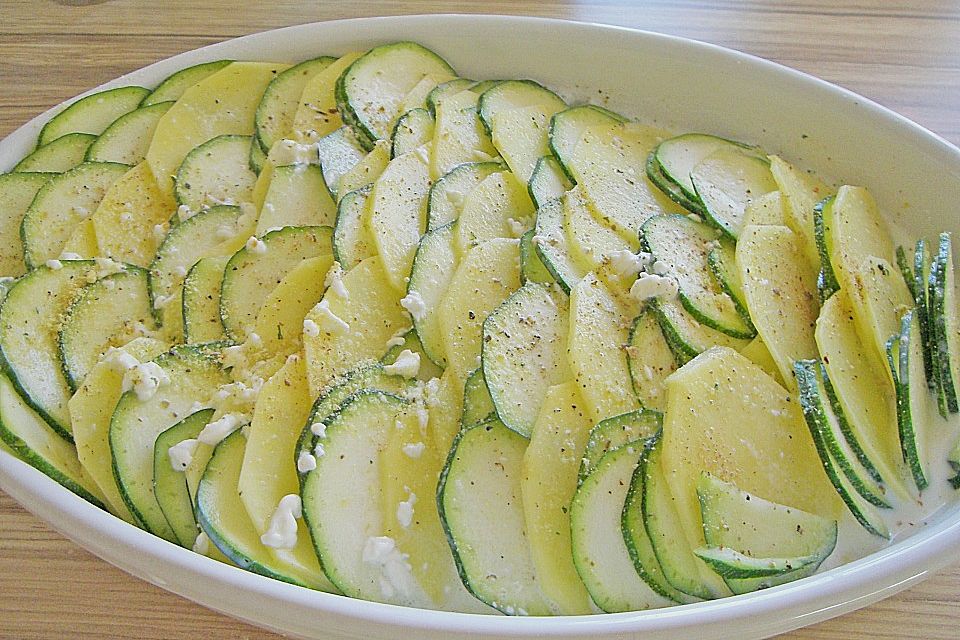 Kartoffel - Zucchini - Gratin