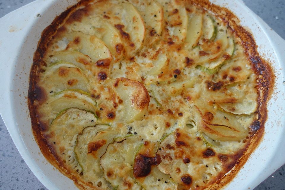 Kartoffel - Zucchini - Gratin