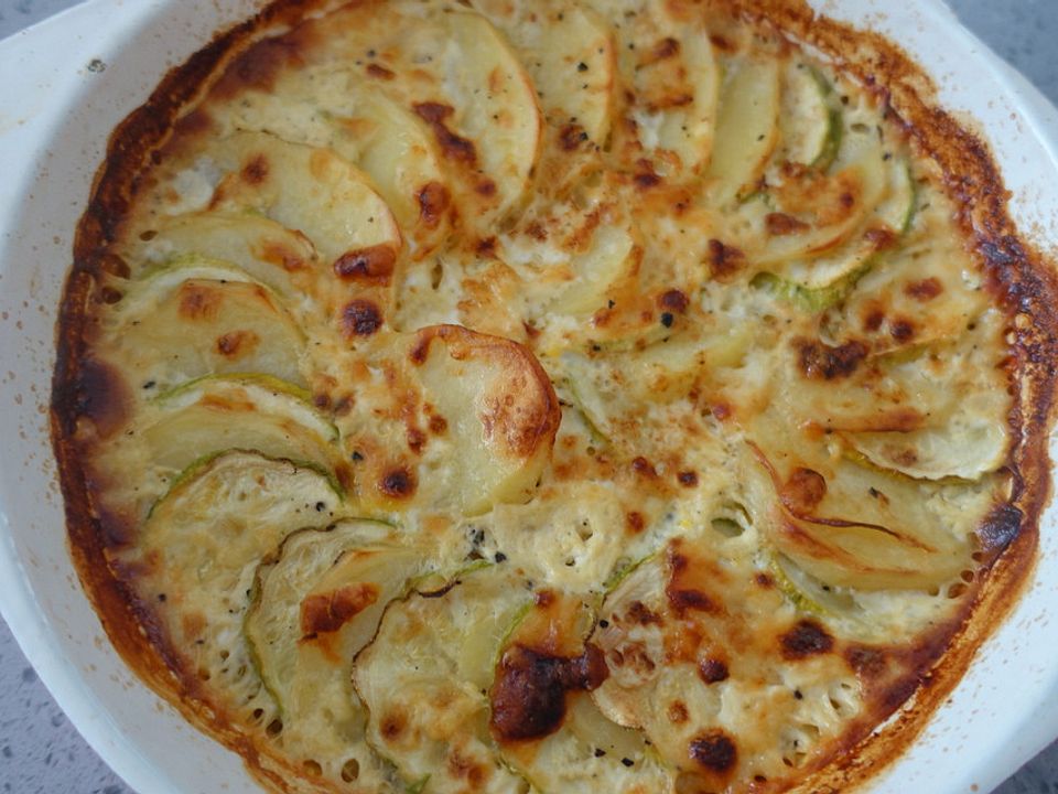 Kartoffel - Zucchini - Gratin von erdnussbutter| Chefkoch