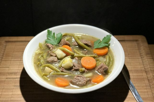 Bohnen Nudel Suppe Mit Rindfleisch Von Schwalbe Chefkoch