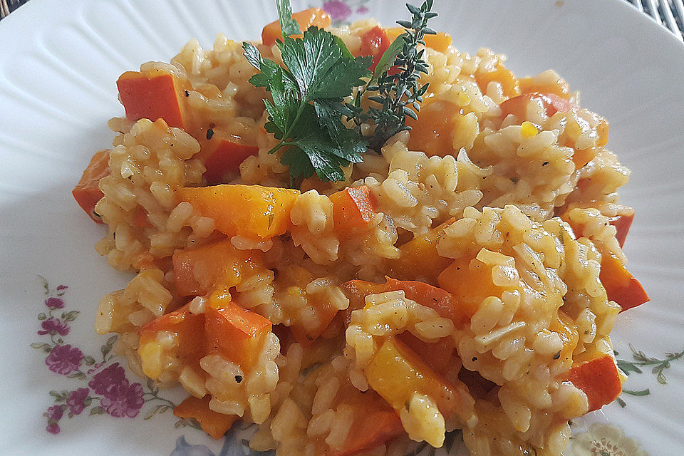 Kürbisrisotto